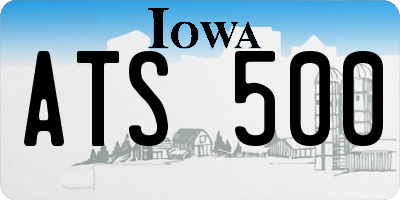 IA license plate ATS500