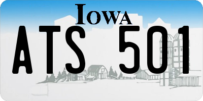 IA license plate ATS501