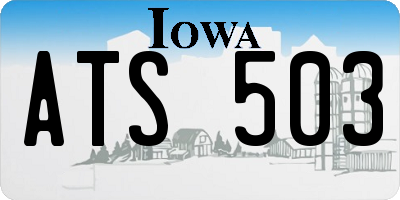 IA license plate ATS503
