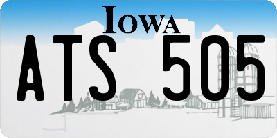 IA license plate ATS505
