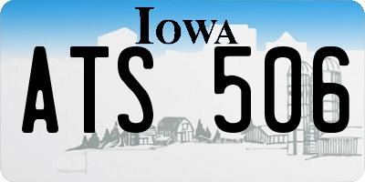 IA license plate ATS506