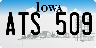 IA license plate ATS509
