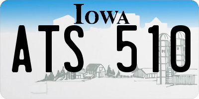 IA license plate ATS510