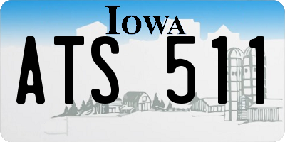 IA license plate ATS511