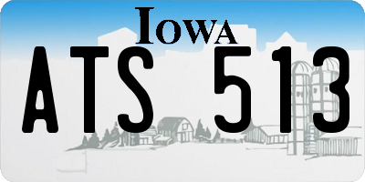 IA license plate ATS513