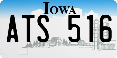 IA license plate ATS516
