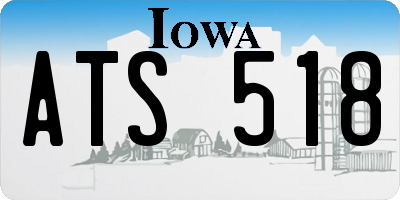 IA license plate ATS518