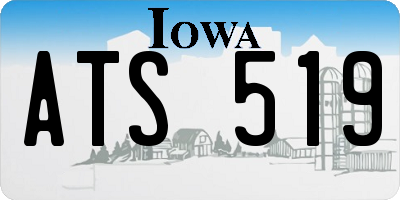 IA license plate ATS519