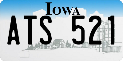 IA license plate ATS521
