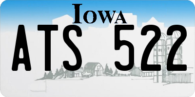 IA license plate ATS522