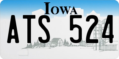 IA license plate ATS524