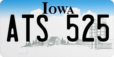 IA license plate ATS525
