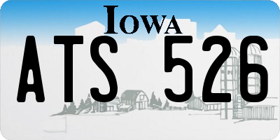 IA license plate ATS526