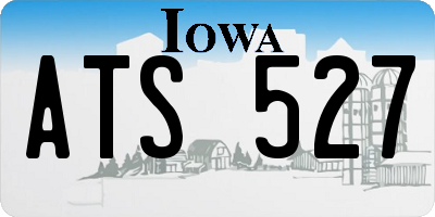 IA license plate ATS527