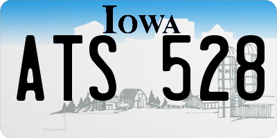 IA license plate ATS528