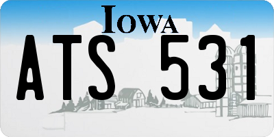 IA license plate ATS531