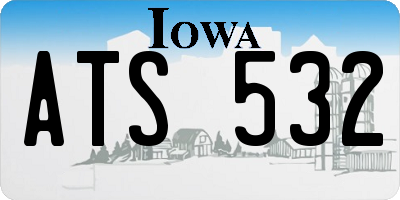 IA license plate ATS532