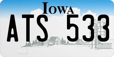 IA license plate ATS533