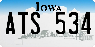 IA license plate ATS534