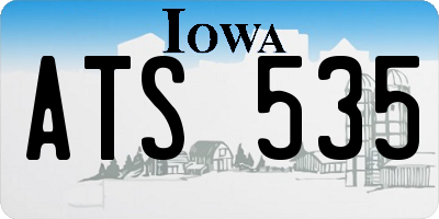 IA license plate ATS535
