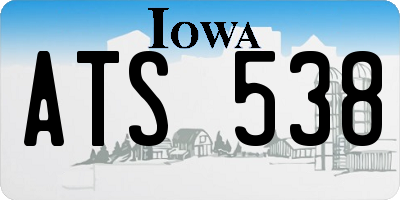 IA license plate ATS538