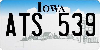 IA license plate ATS539