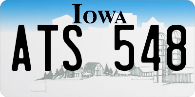 IA license plate ATS548