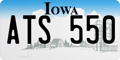 IA license plate ATS550