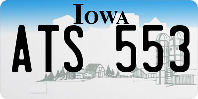 IA license plate ATS553