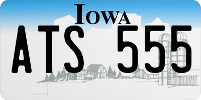 IA license plate ATS555