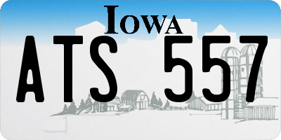 IA license plate ATS557
