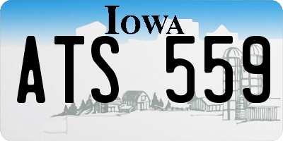 IA license plate ATS559