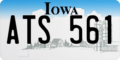 IA license plate ATS561