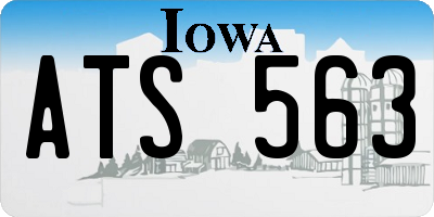 IA license plate ATS563