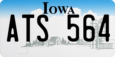 IA license plate ATS564