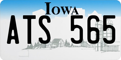 IA license plate ATS565