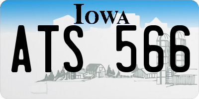 IA license plate ATS566
