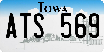 IA license plate ATS569