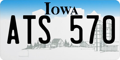 IA license plate ATS570