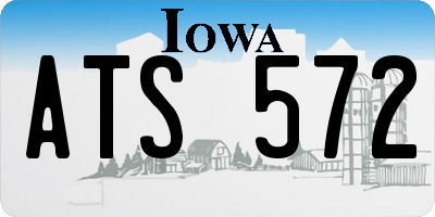 IA license plate ATS572