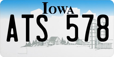 IA license plate ATS578