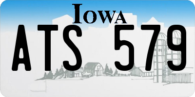 IA license plate ATS579