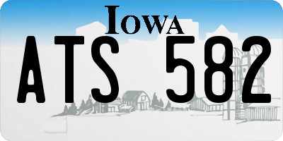 IA license plate ATS582