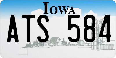 IA license plate ATS584