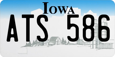 IA license plate ATS586
