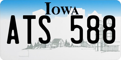 IA license plate ATS588
