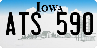 IA license plate ATS590