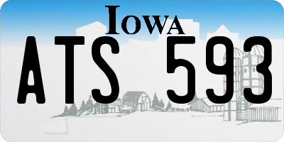 IA license plate ATS593
