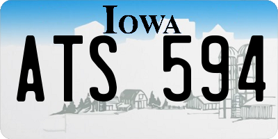 IA license plate ATS594