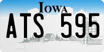 IA license plate ATS595